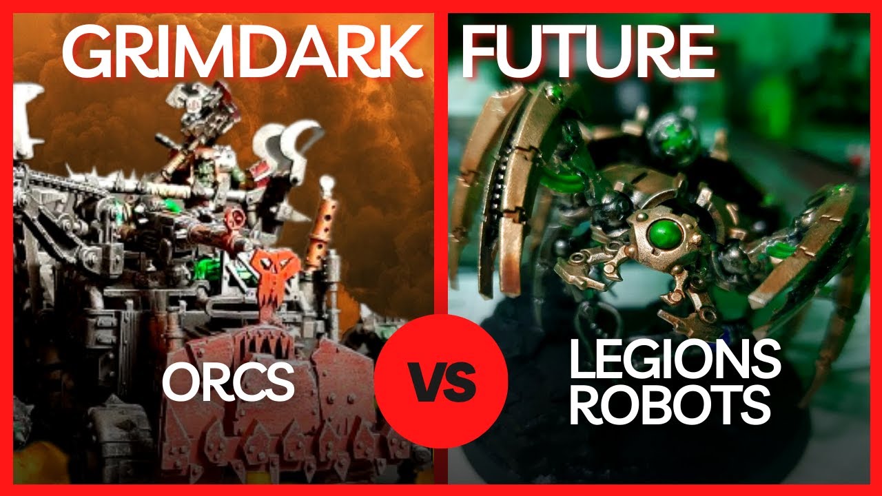 Rapport de bataille - Orcs VS Légions Robots 1000 points - Grimdark Future OnePageRules