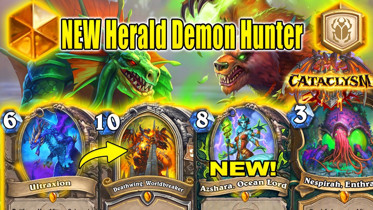 NEW Herald Demon Hunter Deck Is Super Strong To Wing Games At New Expansion CATACLYSM | Hearthstone