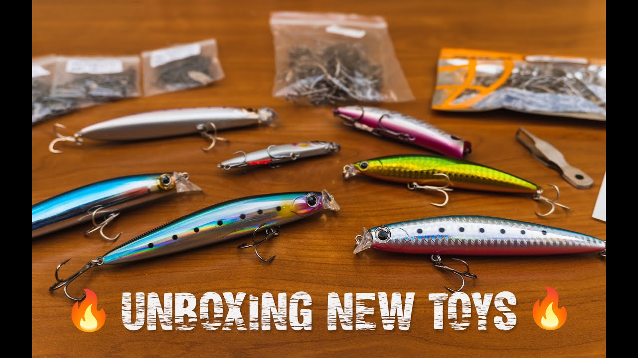 SEÑUELOS Aliexpress SPINNING, Unboxing ANZUELOS, grapas y MINNOWS 🎣 🔥 | SFK Unboxing #47