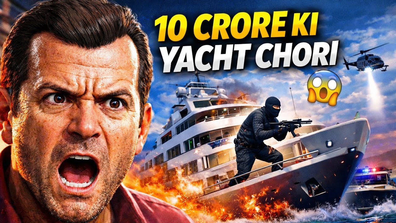 Michael Ki 10 Crore Ki Yacht Chori 😱 | GTA 5 Father & Son Full Mission Hindi