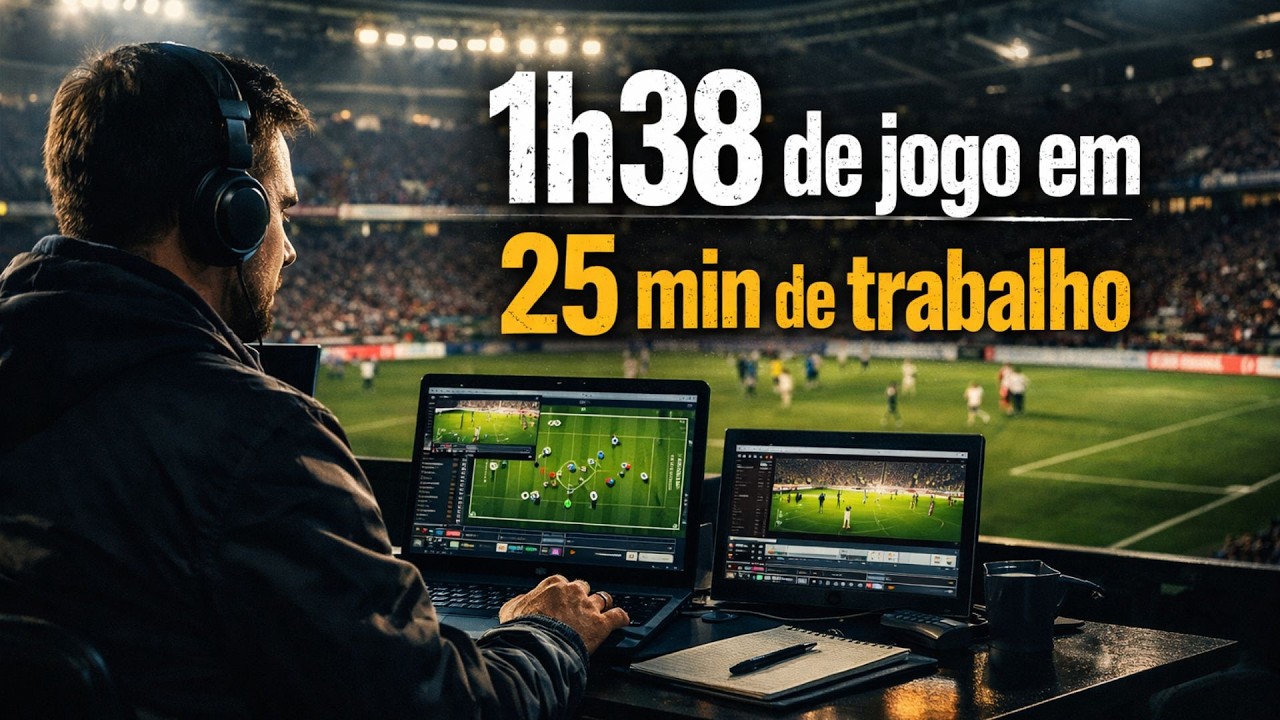 Transformei 1h38 de jogo em 38 lances com 25 minutos de trabalho