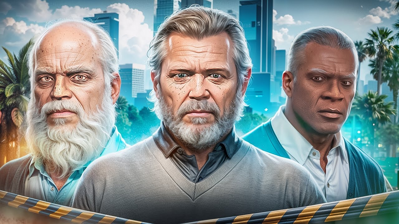 Главные герои GTA 5 спустя 10 лет...