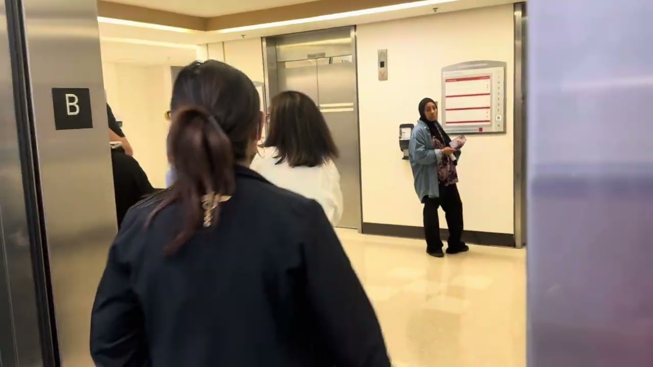 BUSTED BY THE SECURITY GUARD!!! OTIS Traction Elevators at Rutgers University Hospital in Newark, NJ