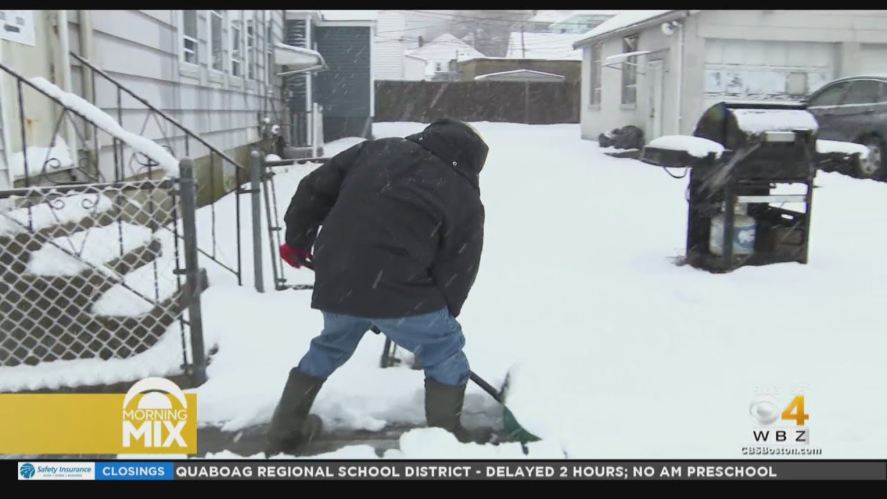 Shoveling heavy, wet snow comes with health and safety risks