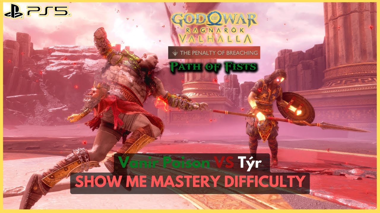Vanir Poison VS Týr (Penalty of Breaching + No weapons/Barehand) - GOD OF WAR RAGNAROK VALHALLA DLC