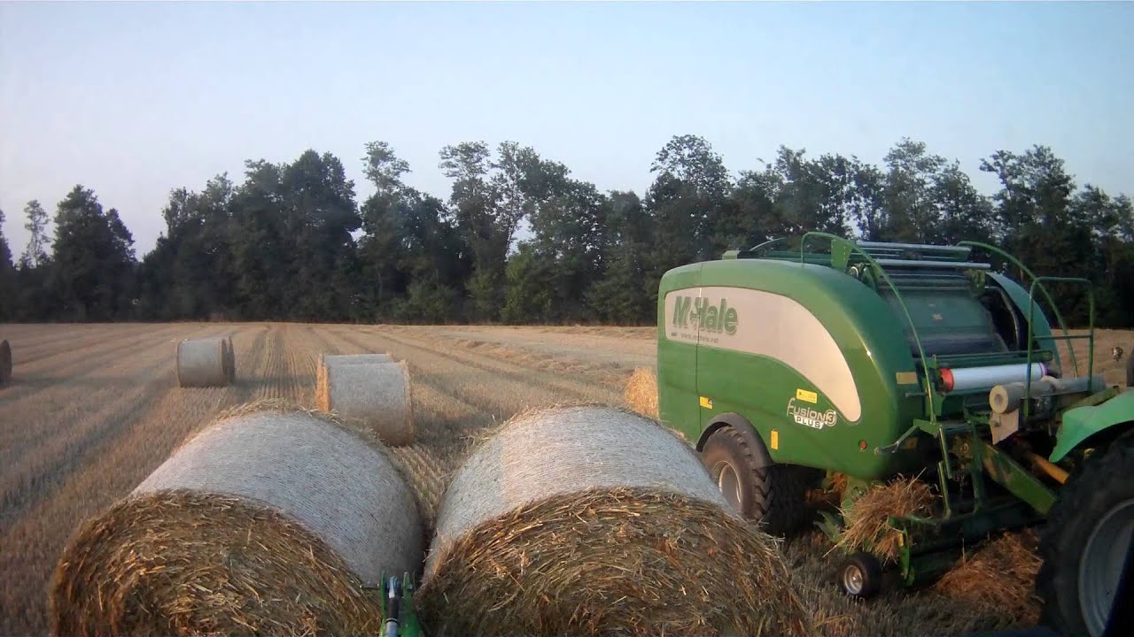 Baliranje slame, belowanie słomy, stroh pressen 2015 (Deutz Fahr, McHale) [GoPro]