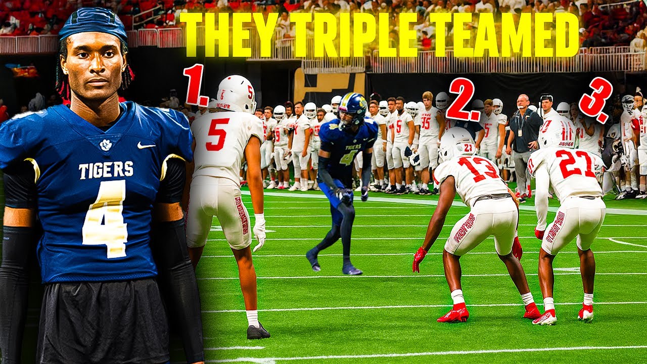5⭐WR Aaron Gregory TRIPLE TEAMED😳 | #3 Douglas County vs #6 North Gwinnett | 2025 Corky Kell Classic