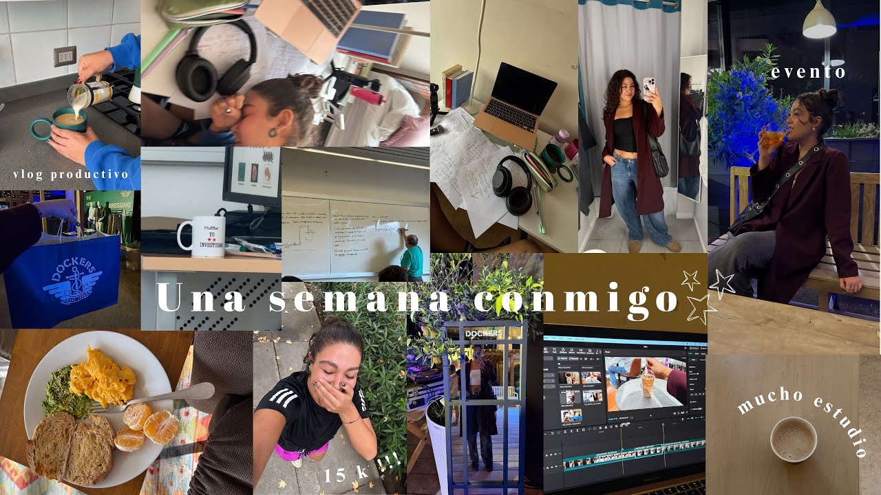 Una semana en mi vida VLOG productivo, universidad, evento, deporte y mucho estudio