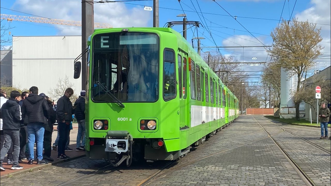 Mitfahrt TW6001 | Schlägerstraße bis Messe/Nord | 40 Jahre Dreiwagenzug