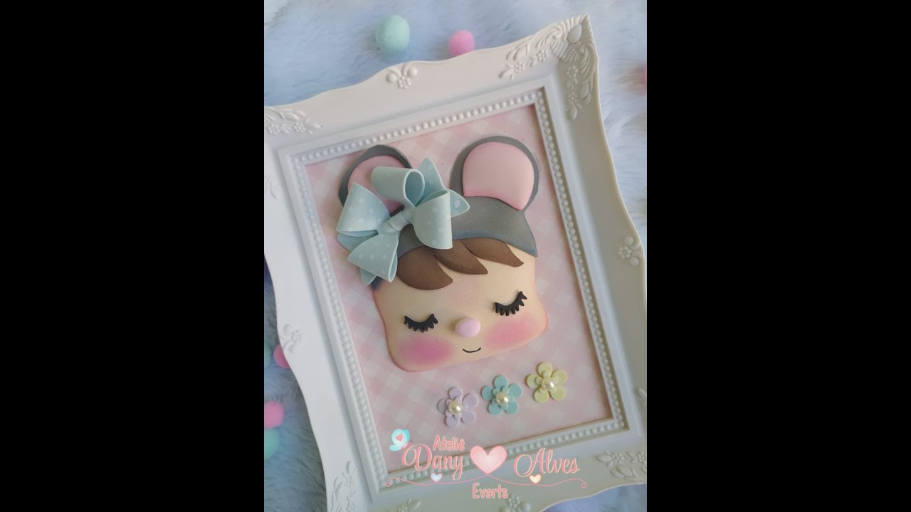 🌺Quadro Boneca Metoo em Eva 🌺👧Por Dany Alves ❤️