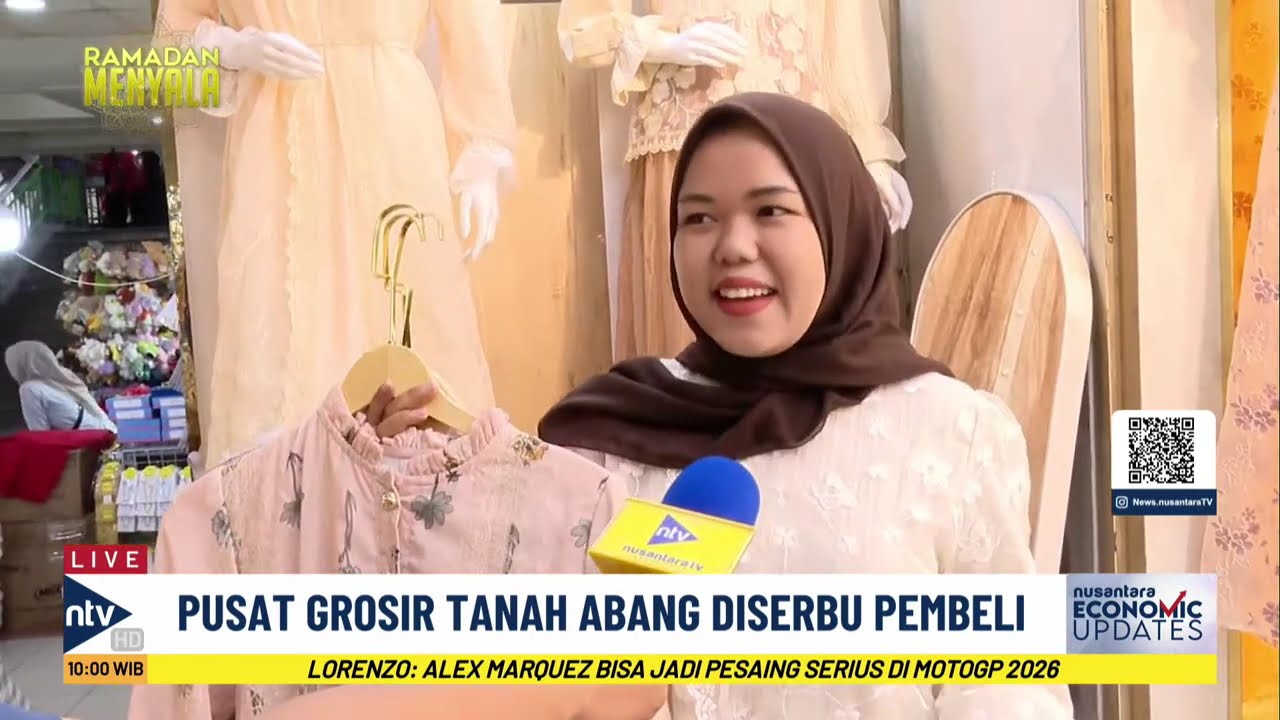 Pasar Tanah Abang Ramai, Gamis “Bini Orang” Jadi Fashion Lebaran Paling Dicari | NEU