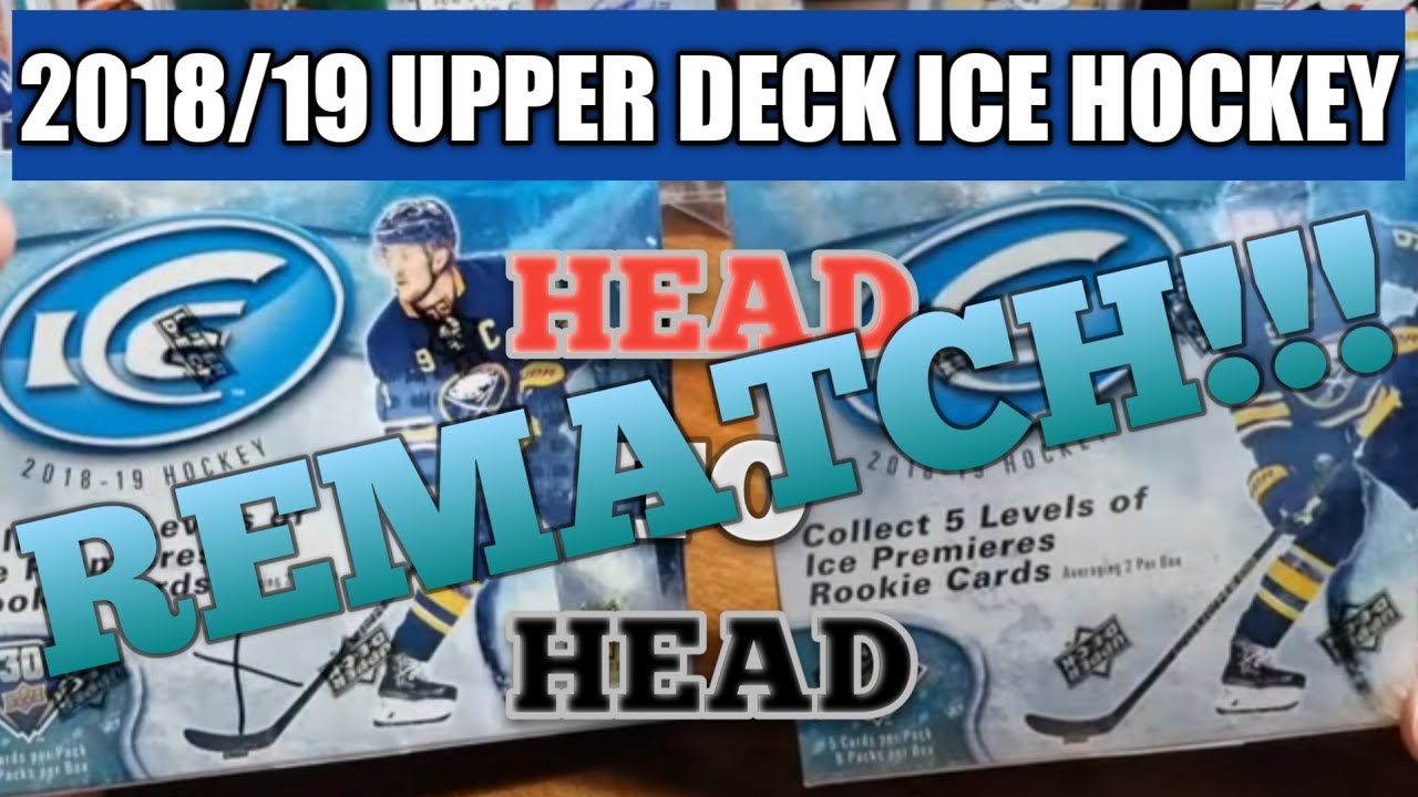 HEAD TO HEAD REMATCH! 18/19 Upper Deck Ice Hockey Card Box Break