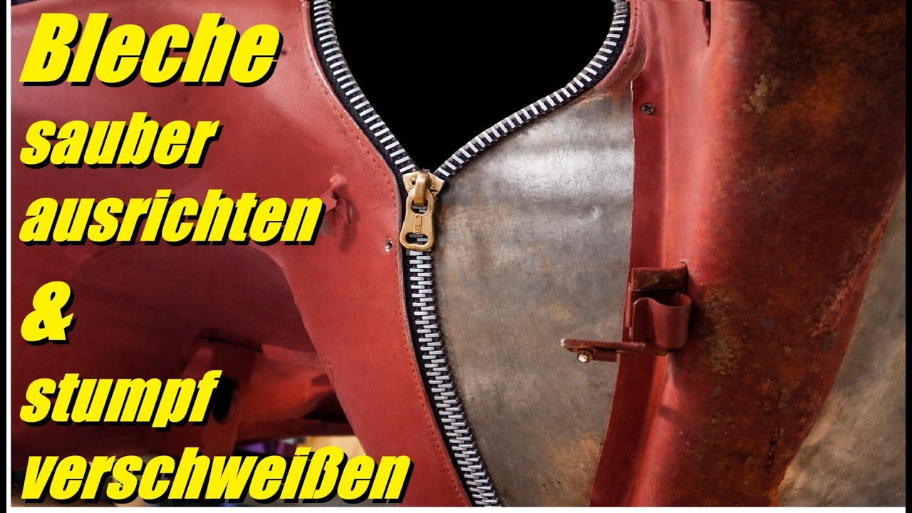 So passe ich den Stoßbereich vor dem Schweißen an