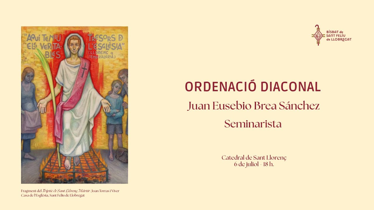 Ordenació diaconal de Juan Eusebio Brea Sánchez