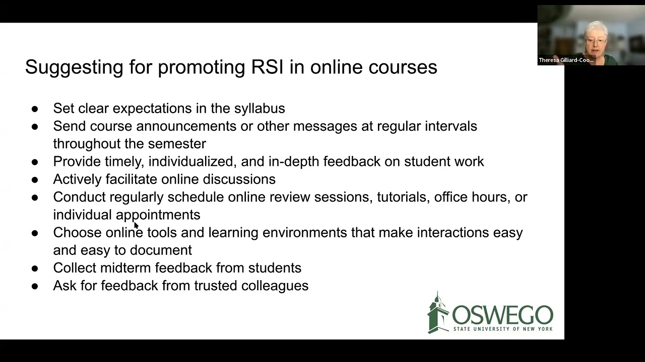 Session 52: Regular and Substantive Interaction (RSI)