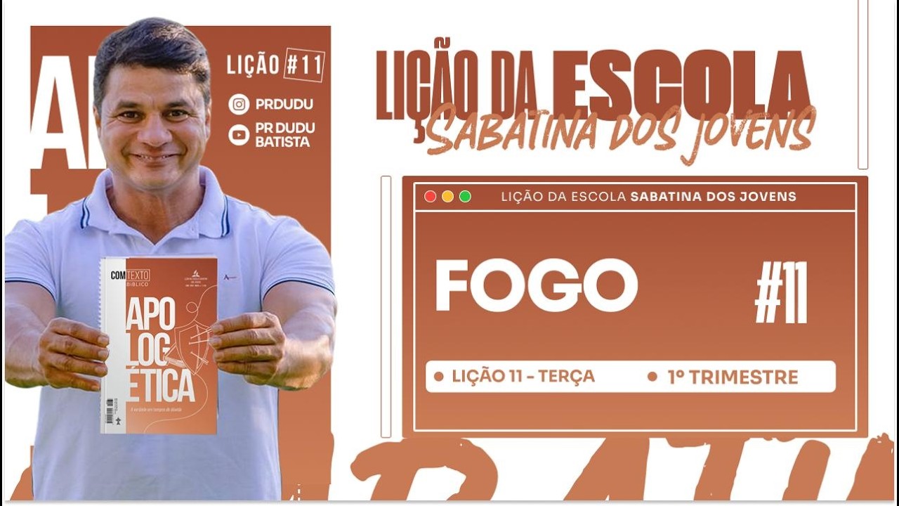 Lição da  Escola SABATINA DOS JOVENS , Terça 10/03/2026  