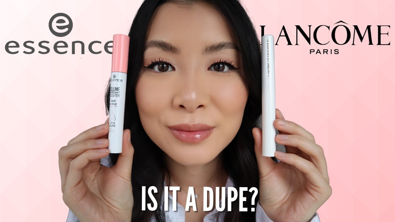 Essence Booster Mascara Primer vs Lancome Cils XL Booster Mascara Primer Review (Is it a Dupe?)