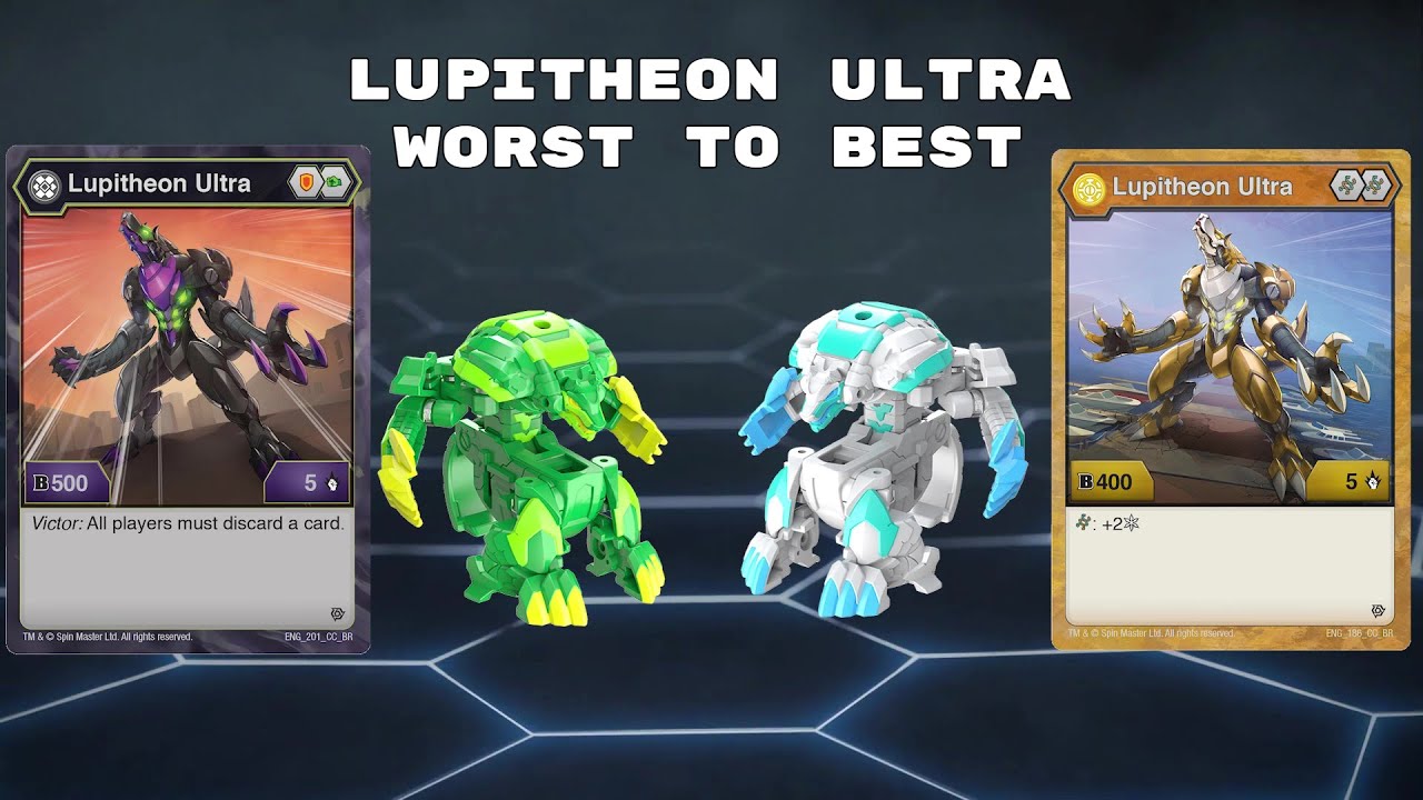 RANKING EACH LUPITHEON ULTRA FROM WORST TO BEST 🔴 Bakugan Battle Planet Top 4 List