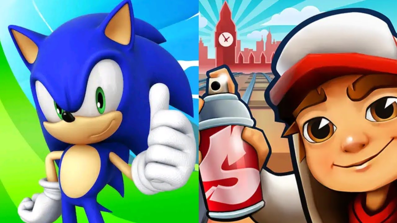 Sonic Dash VS Subway Surfers Gameplay IOS Android