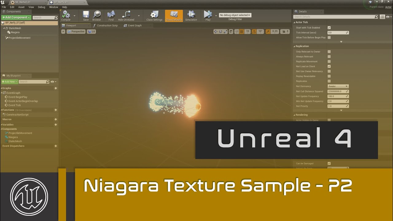 UE4 - Niagara Texture Sample - Part 2 - Static Meshes