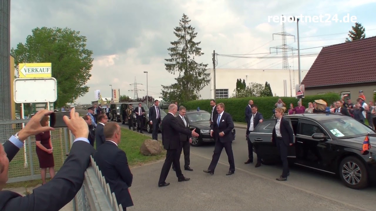 Royaler Besuch in Brandenburg - Königspaar aus Niederlande besuchte die Funkstadt Nauen, Teil1