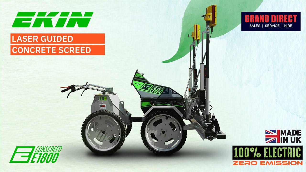 Conscreed E1800 - Electric Laser Guided Concrete Screed - MADE IN UK