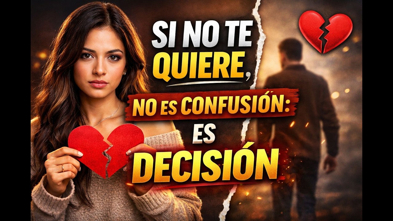 SI NO te quiere, no es confusión: es DECISIÓN| PSICOLOGIA REAL