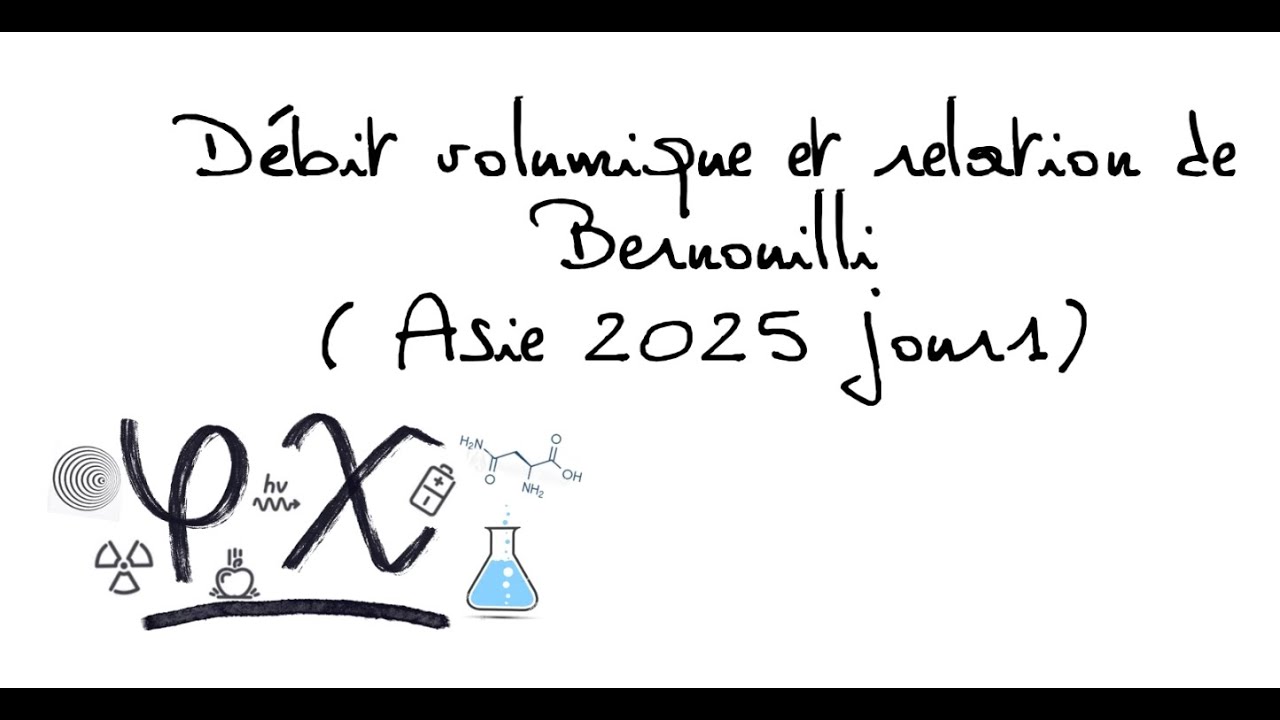 débit volumique et  relation de Bernouilli