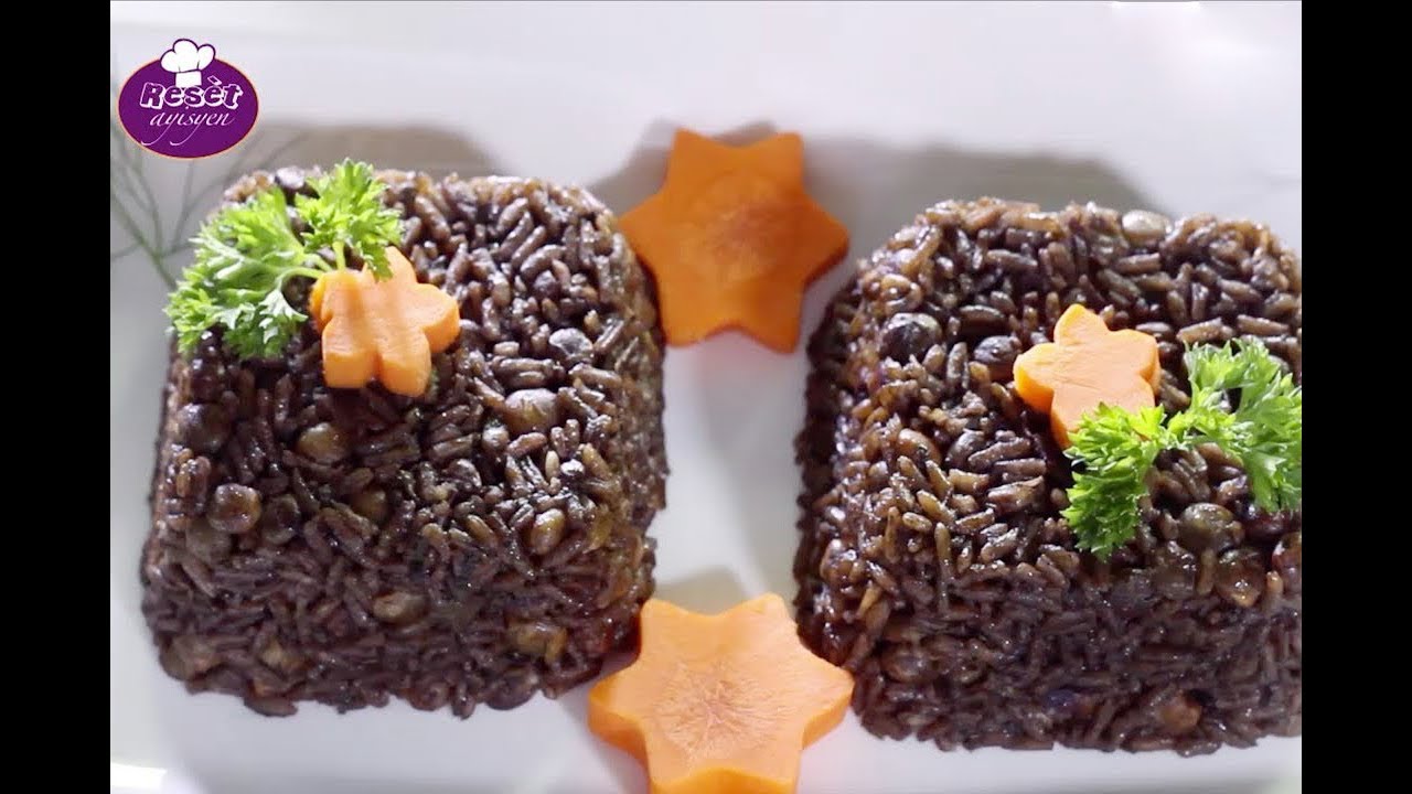 Kòman yo fè Diri ak djondjon/black rice: Resèt ayisyen
