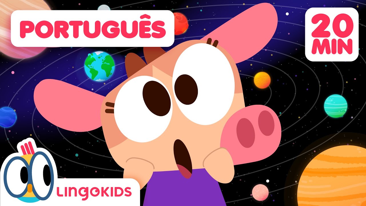 PLANETAS 🪐🌎 + Músicas Infantis de Lingokids em Português 🎶