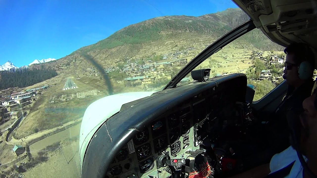 Cessna Caravan C208B Landing at Simikot Airport, Humla, Nepal...