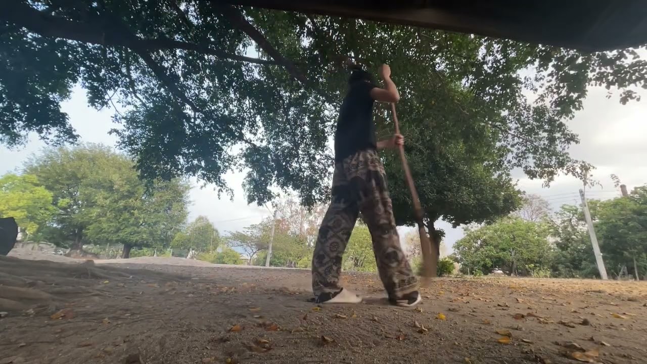 กวาดวัด