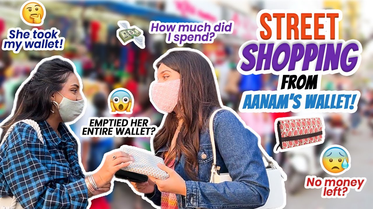 *HUGE* Street Shopping Challenge from @Aanam C 's Money!! BEST Bandra Haul & Wallet Swap! | Heli Ved