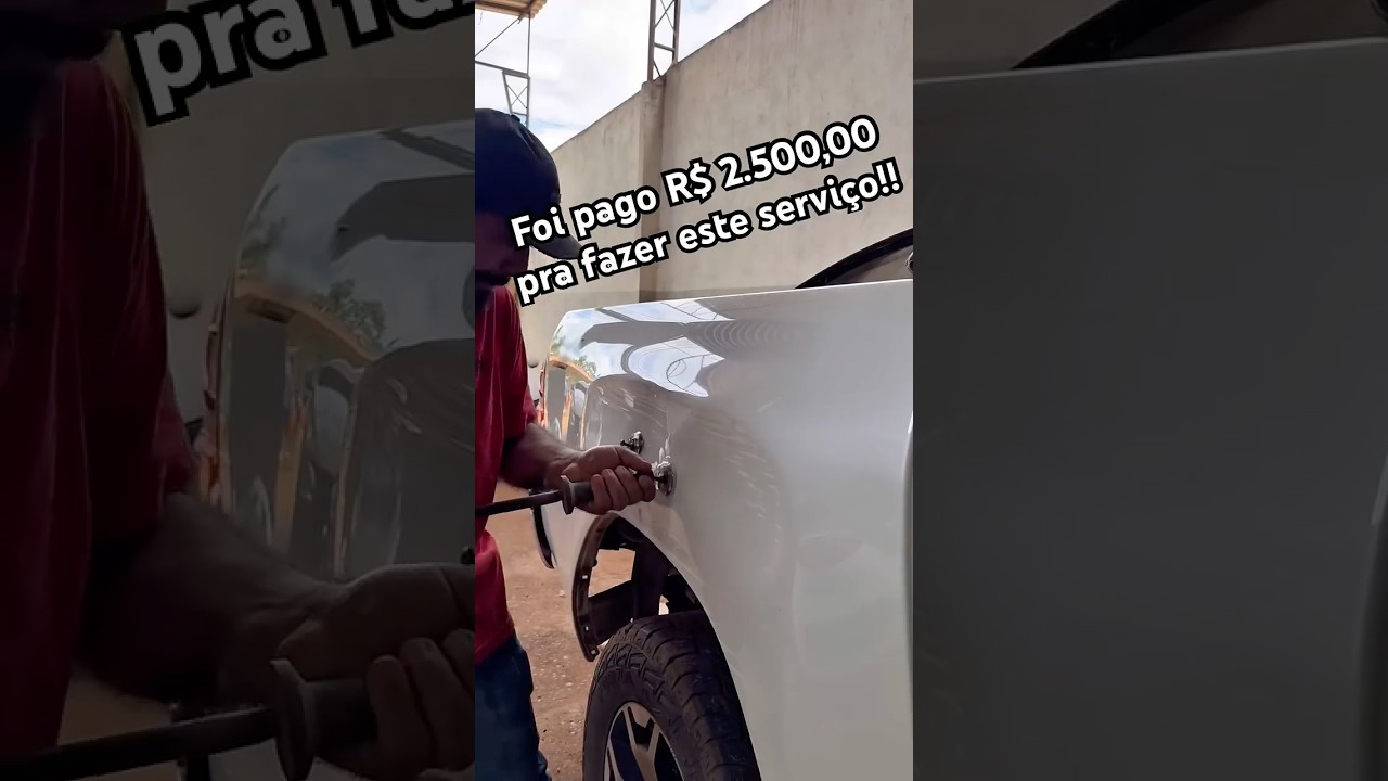 Foi cobrado e pago R$ 2.500,00 pra fazer este servi&ccedil;o!! #funilariaepintura #lanternagemepintura