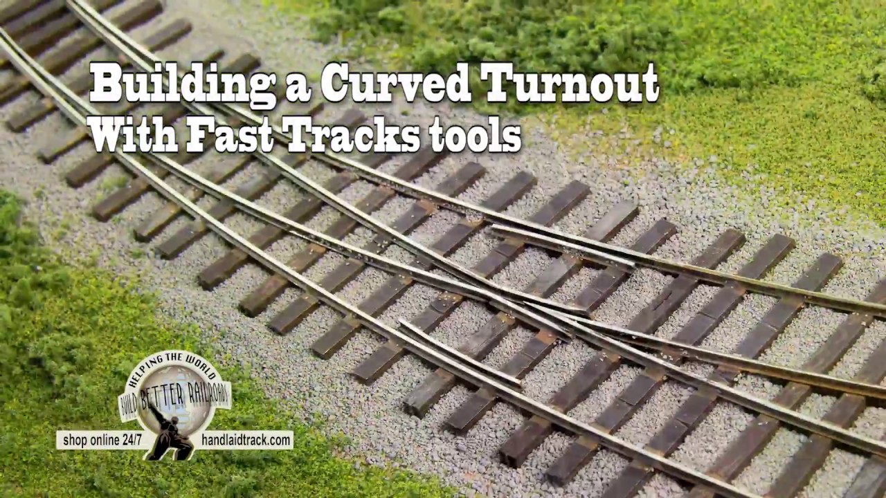 Building a curved turnout with Fast Tracks Tools