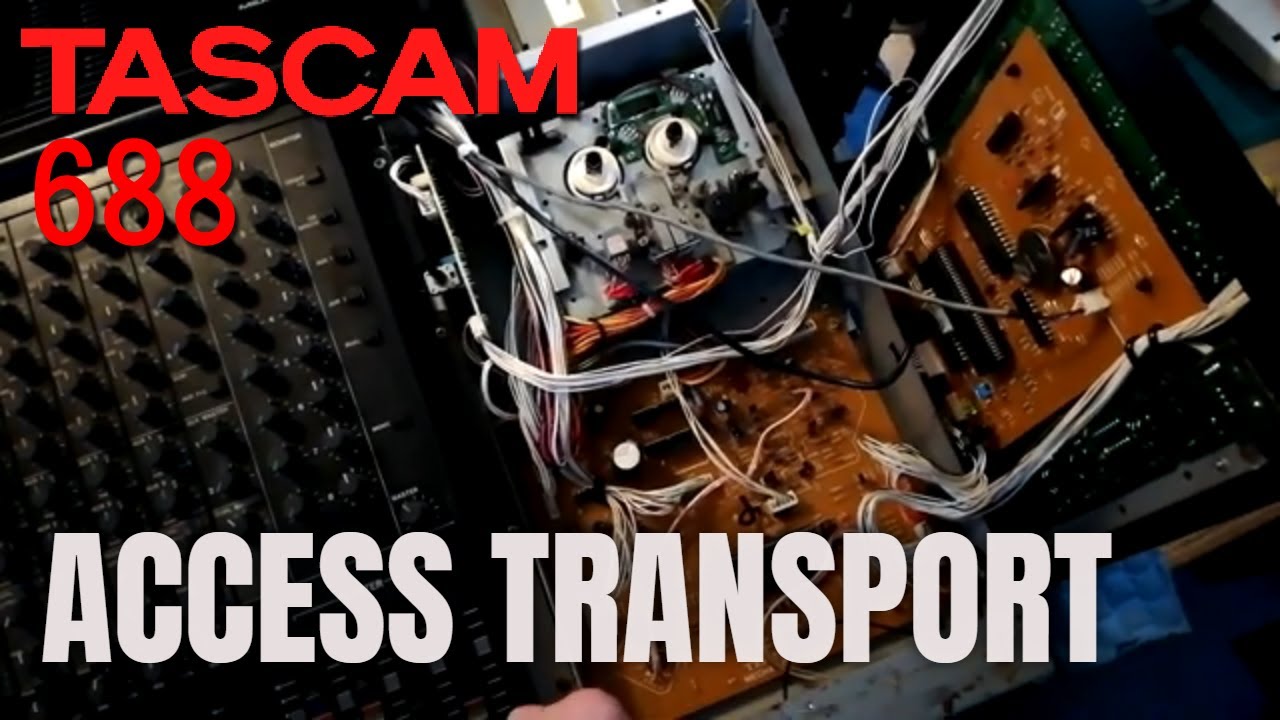 Tascam 688 Midistudio | 2 | remove transport & pitch control PCBs