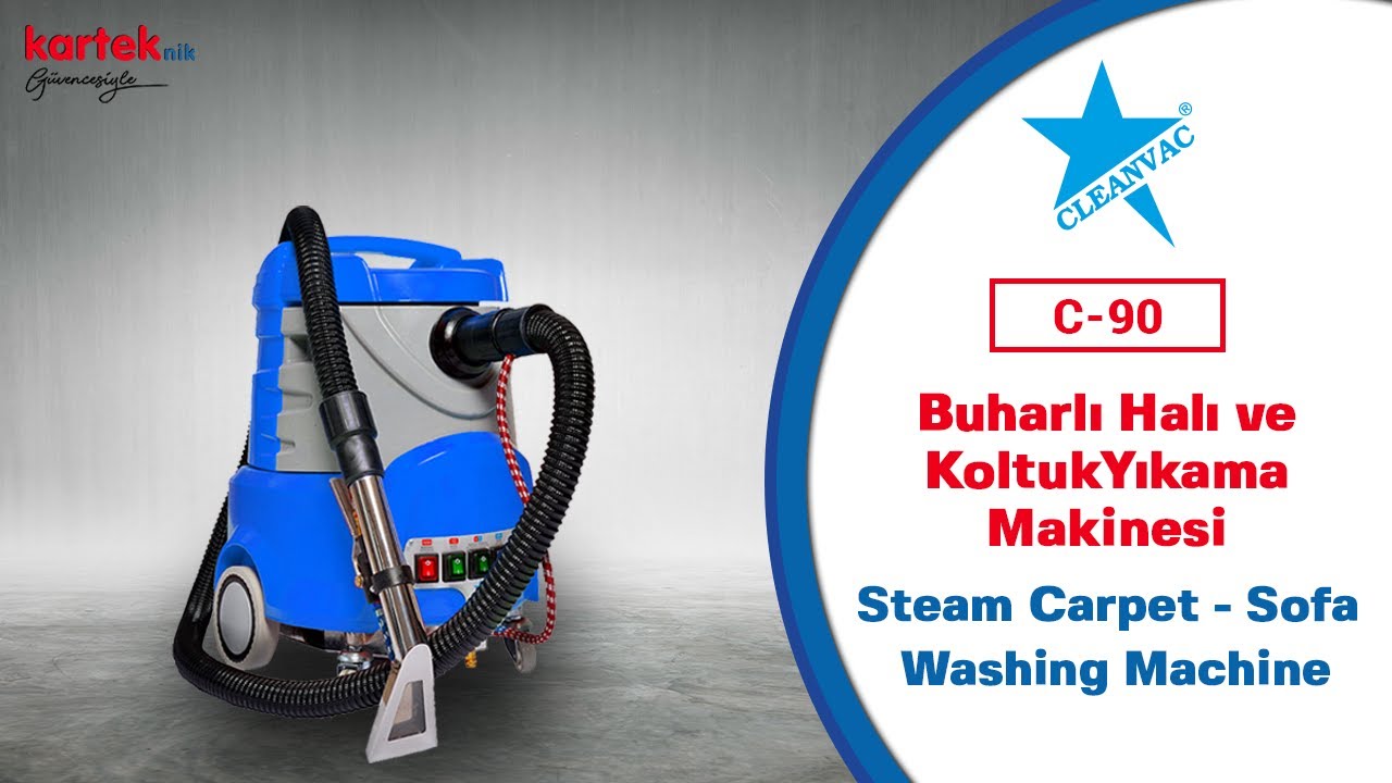 CLEANVAC C-90 BUHARLI TEMİZLİK MAKİNESİ / CLEANVAC C90 STEAM CLEANİNG MACHİNE