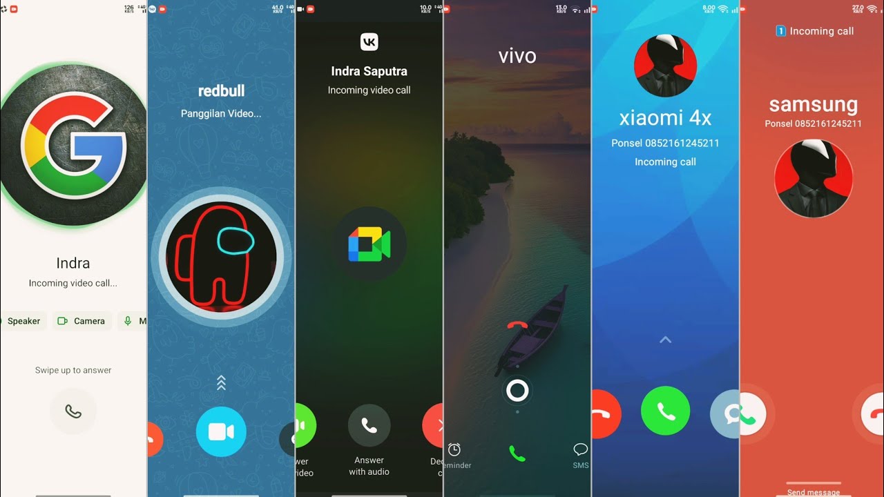 Входящий видеозвонок | Tavassal/ BIP/ VK/ UTOPIA/ KALAMTIME/ XIAOMI 4X/ VIVO V15/ SAMSUNG A72