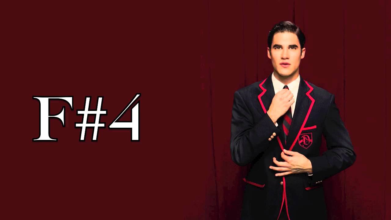 Darren Criss Glee vocal range Season 2 - 6: (Eb2) G2 - Bb5