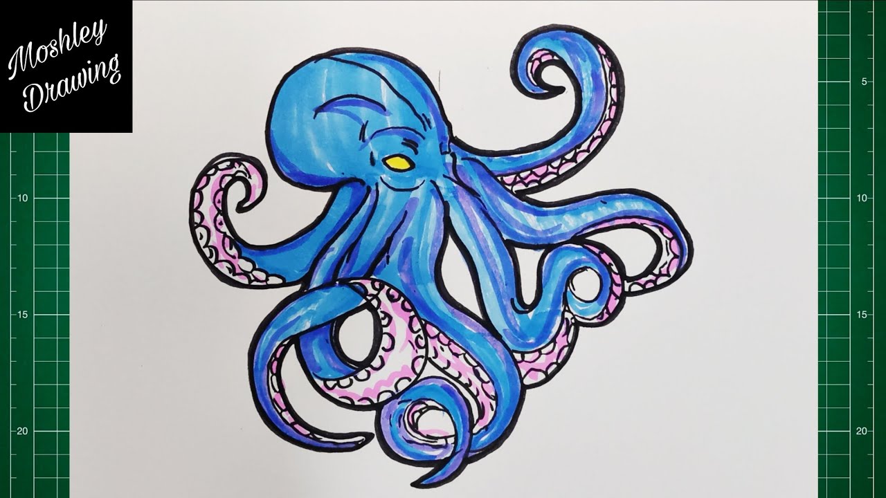 How to Draw The Kraken - Legendary Sea Monster