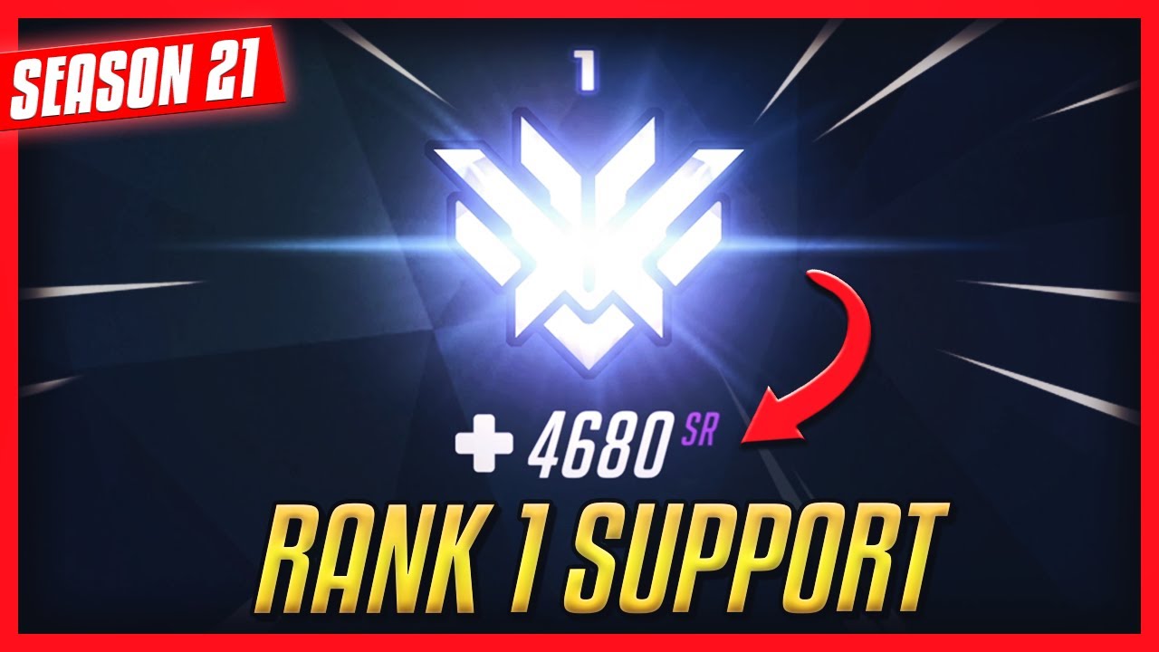 HE GOT RANK 1 SUPPORT with 4680 SR - ASTRO [SEASON 21 OVERWATCH]