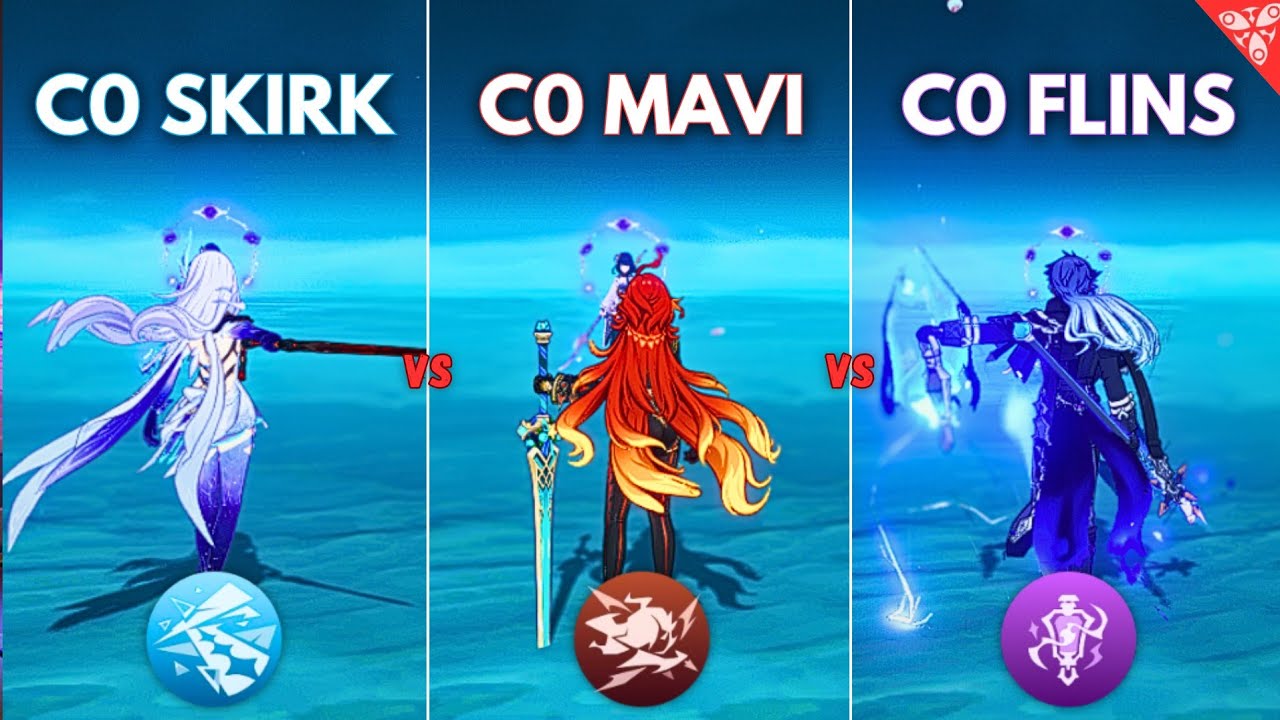 Кто ЛУЧШИЙ DPS?? Флинс против Мавуики против Скирк! [Genshin Impact]