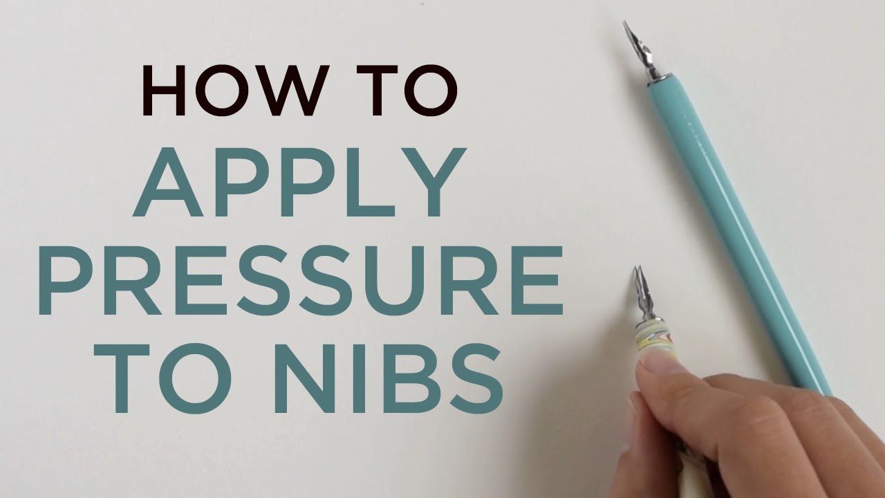 How to Apply Pressure to Pointed Pen Calligraphy Nibs