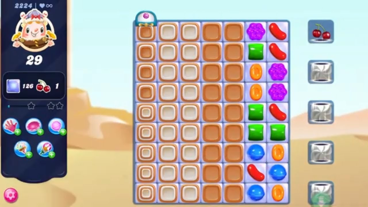 Candy Crush Saga LEVEL 2224 NO BOOSTERS (new version)