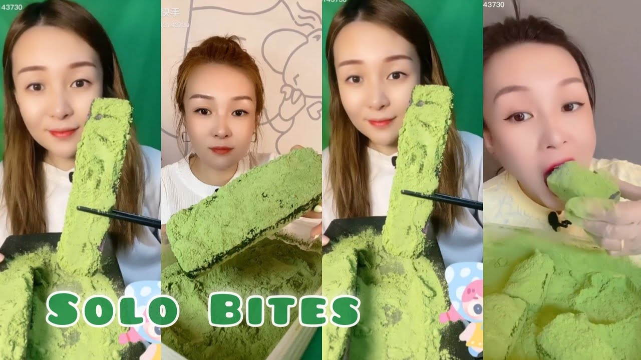 ASMR Heavy Matcha ice eating|solo bites| Soft Ice| hard ice|white Ice crushed|V-Good Crunchy Ice
