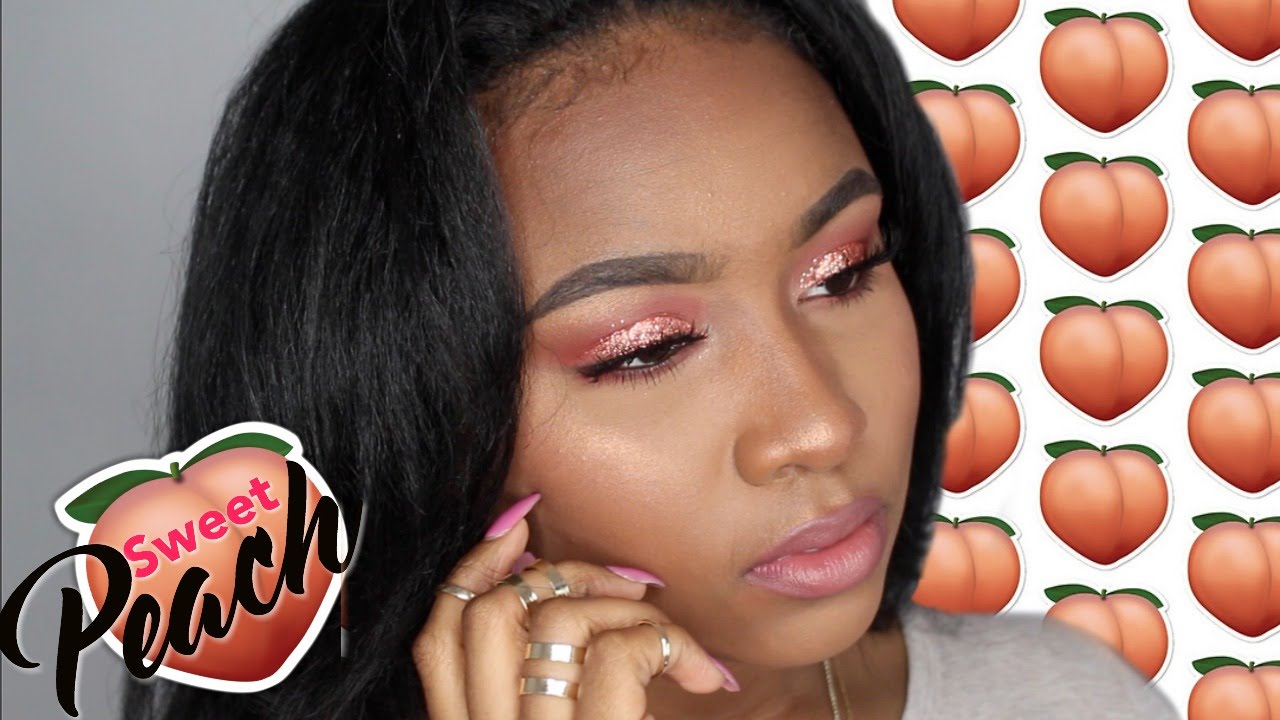 Sweet Peach & Glitter Eyes | Makeup Tutorial + 150k Giveaway