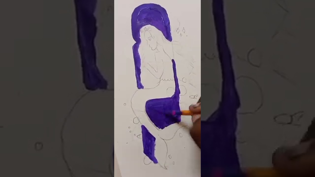 painting using my purple supplies 💜💜 subscribe