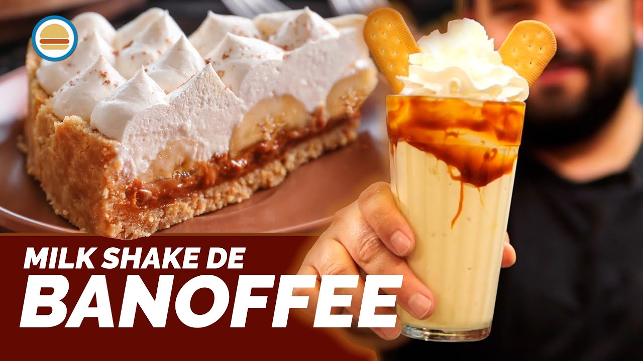 MILK SHAKE DE BANOFFEE COM CREME AMERICANO | Hambúrguer Perfeito