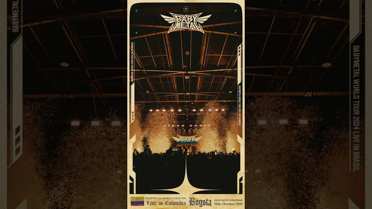 #BABYMETAL WORLD TOUR 2024 in Colombia🇨🇴❤️&zwj;🔥☕️RECAP MOVIE☕️❤️&zwj;🔥#Shorts