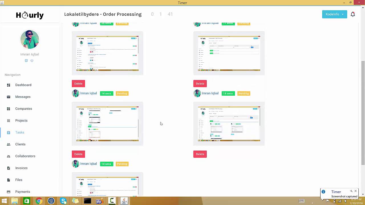 Hourly Tracker Demo